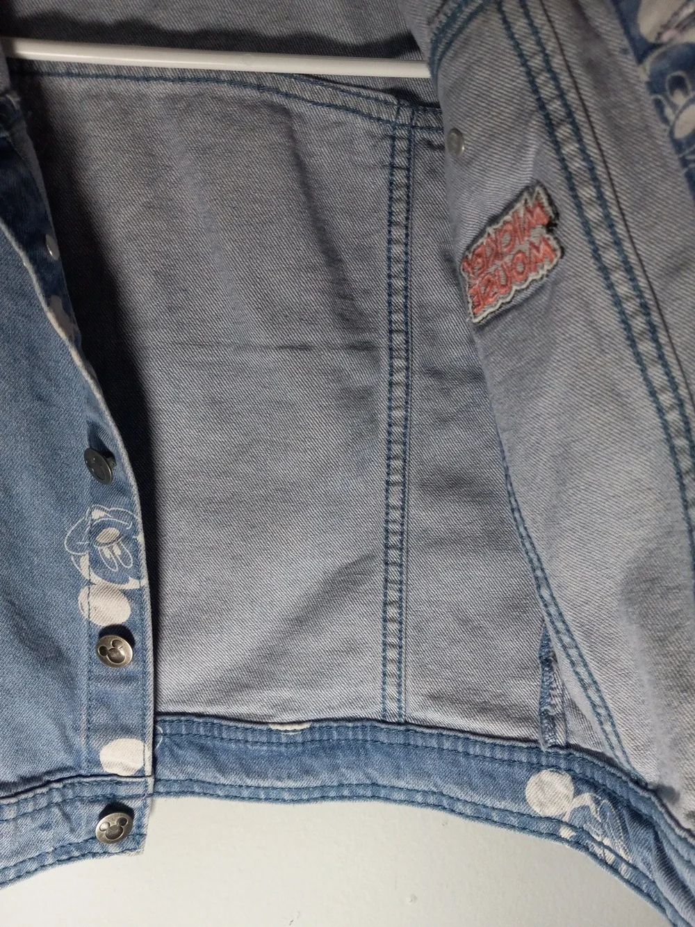 Disney Mickey Mouse Light Blue Denim Jacket for Kids Size 4T
